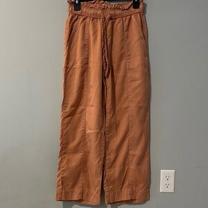 Nicole Miller Women's Bohemian Soft Flowy Wide Leg Pants in Tan Lyocell